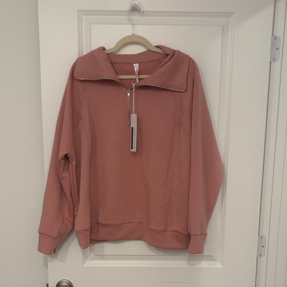NWT Blush Pink Women's Half-Zip Set
